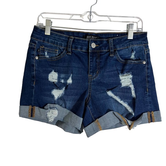 Judy Blue Pants - Judy Blue Shorts sz Medium JB1527 Fold Cuff Distressed